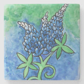 Dessous-de-verre En Pierre Bluebonnets du Texas (Devant)