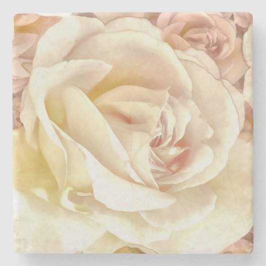 Dessous-de-verre En Pierre Blush Rose Melange (Devant)