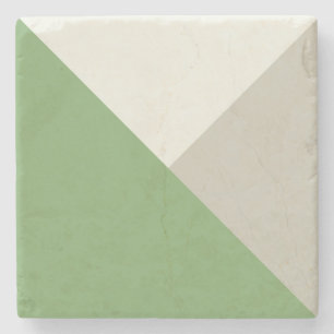 Dessous-de-verre En Pierre Bocre couleur vert beige