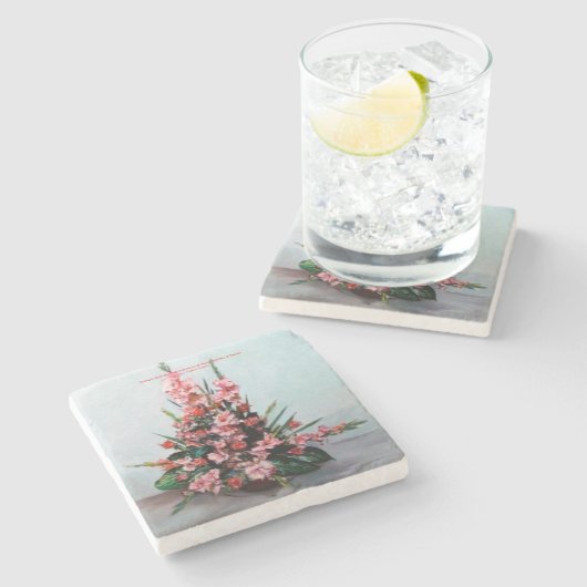 Dessous-de-verre En Pierre Bodegón de flores/Nature morte des fleurs (Côté)