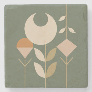 Dessous-de-verre En Pierre Boho Abstrait Lily