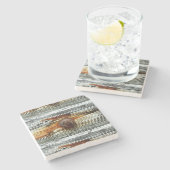 Dessous-de-verre En Pierre Bois de flottaison patiné Thunder_Cove (Côté)