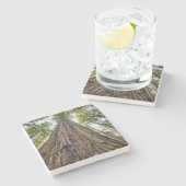 Dessous-de-verre En Pierre Bois de Roosevelt (Côté)