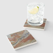 Dessous-de-verre En Pierre Bois trifié (Côté)