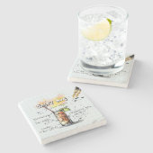 Dessous-de-verre En Pierre Boisson de chien salé (Côté)