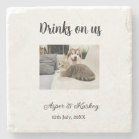 Boissons offertes bar ouvert photo de mariage coup