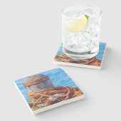 Dessous-de-verre En Pierre Bollard Old Mooring (Côté)