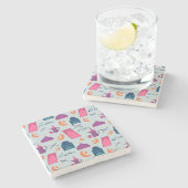 Dessous-de-verre En Pierre Bon Motif du Ramadan (Côté)