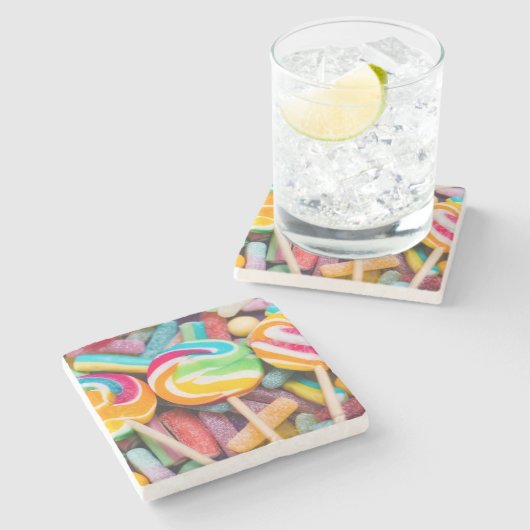 Dessous-de-verre En Pierre bonbons (Côté)