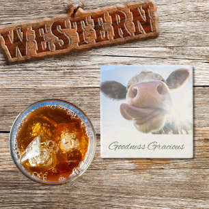 Dessous-de-verre En Pierre Bonne grâce   Devis sud   Vache