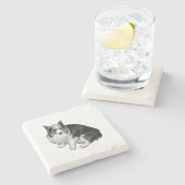 Dessous-de-verre En Pierre Bonnet point (Côté)