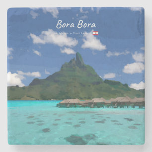 Dessous-de-verre En Pierre Bora Bora, Polynésie française - Résort de plage