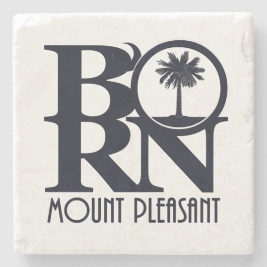 Dessous-de-verre En Pierre BORN Mount Pleasasant SC (Devant)