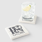 Dessous-de-verre En Pierre BORN Oconee SC (Côté)