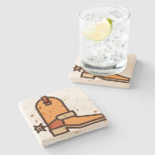 Dessous-de-verre En Pierre bottes (Côté)