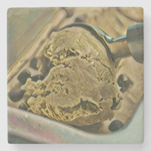 Dessous-de-verre En Pierre Bouchon de crème glacée