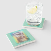 Dessous-de-verre En Pierre Bouddha face vert Thunder_Cove (Côté)