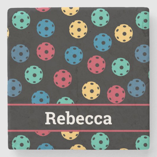 Dessous-de-verre En Pierre 😍 boules à sabots rétro / noir (Devant)