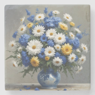 Dessous-de-verre En Pierre Bouquet de fleurs Elégante aquarelle