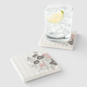 Dessous-de-verre En Pierre Bouquet papillon (Côté)