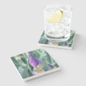 Dessous-de-verre En Pierre bourgeon d'iris pourpre (Côté)