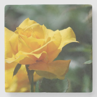 Dessous-de-verre En Pierre Bourgeon d'or de rose jaune