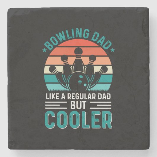 Dessous-de-verre En Pierre Bowling papa (Devant)