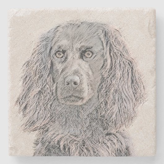 Dessous-de-verre En Pierre Boykin Peinture Espagnole - Cute Original Chien Ar (Devant)