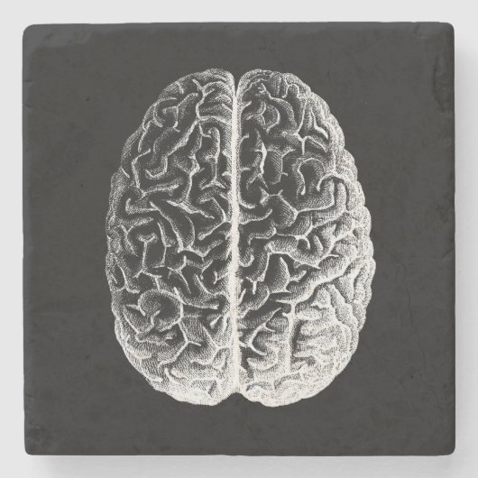 Dessous-de-verre En Pierre Brains ! (Devant)