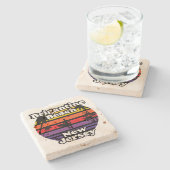 Dessous-de-verre En Pierre Brigantine Beach, New Jersey (Côté)