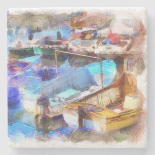 Dessous-de-verre En Pierre Brixham Harbour Devon UK