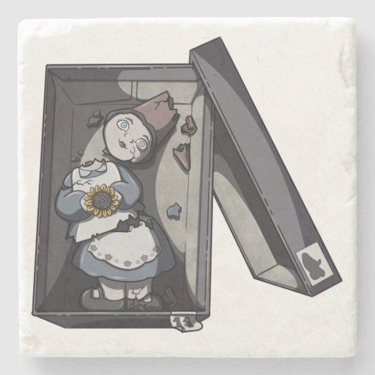 Dessous-de-verre En Pierre Broken Gnome (Devant)