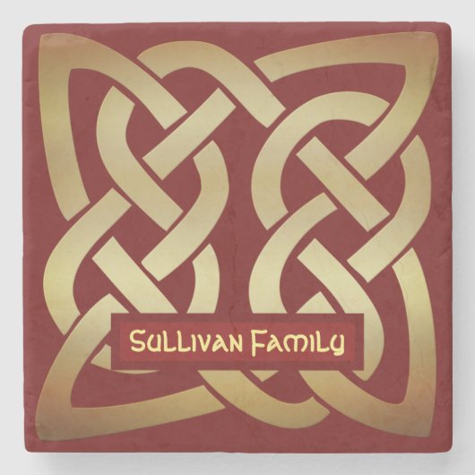 Dessous-de-verre En Pierre Bronze Tone Celtic (Devant)