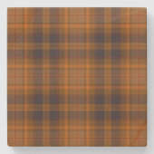 Dessous-de-verre En Pierre Brown Scottish style Tartan (Devant)