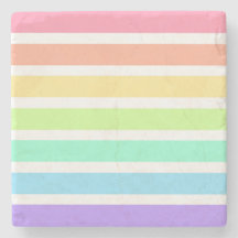 Bubblegum arc-en-ciel et bandes blanches