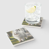 Dessous-de-verre En Pierre Buddy Love (Côté)