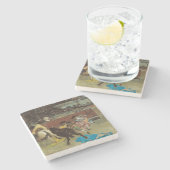 Dessous-de-verre En Pierre Bullfight espagnol (par Marià Fortuny) (Côté)