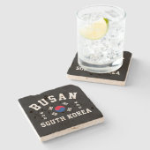 Dessous-de-verre En Pierre Busan Corée du Sud (Côté)