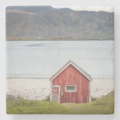 Dessous-de-verre En Pierre Cabine rouge Ramberg Lofoten (Devant)