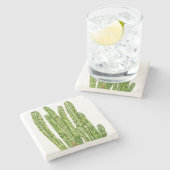Dessous-de-verre En Pierre Cactus (Côté)