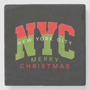 Dessous-de-verre En Pierre Cadeau de voyage à New York City New York Joyeux N