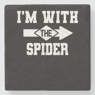 Dessous-de-verre En Pierre Cadeau Spider I'm With The Spider Costume Matchi