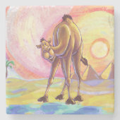 Dessous-de-verre En Pierre Cadeaux et accessoires de chameaux (Devant)