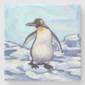 Dessous-de-verre En Pierre Cadeaux et accessoires de pingouin (Devant)
