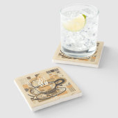 Dessous-de-verre En Pierre Café (Côté)