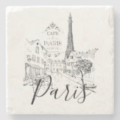 Dessous-de-verre En Pierre Café Paris (Devant)