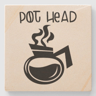 Dessous-de-verre En Pierre Café POT HEAD