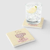 Dessous-de-verre En Pierre Café y dulce como yo (Côté)