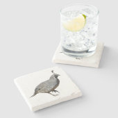 DESSOUS-DE-VERRE EN PIERRE CAILLES DE CALIFORNIE (Côté)