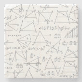 Dessous-de-verre En Pierre Calculs mathématiques écrits illustrations (Devant)